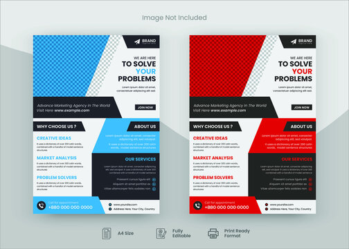 Corporate Flyer Template Design, Flyer Design. Poster Design, Corporate Poster, Promotional Flyer,