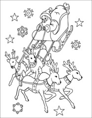 Santa and his sleigh 01