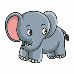 cartoon illustration elephant