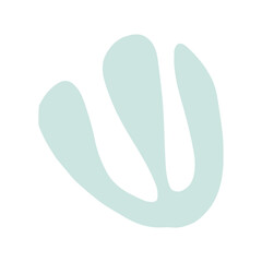 Freeform doodle element.Minimalist abstract boho watercolor shape.