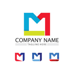 M Letter Logo Template font logo design 