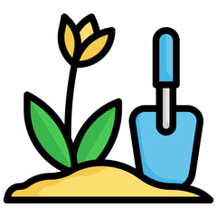GARDENING Filled Outline