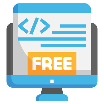 FREEWARE flat icon,linear,outline,graphic,illustration
