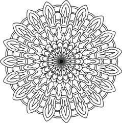 Mandala graphic design for designing, pattern, geometric shape, art, clipart, vintage, traditional, meditation, yoga,