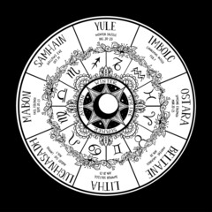 Wiccan wheel of the Year - 468337570