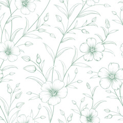 Linen seamless pattern. Vector black white