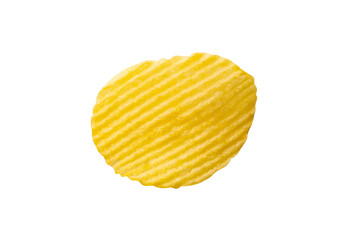 potato chip isolated on white background