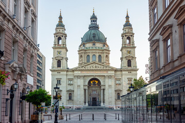 Fototapeta premium St. Stephen's basilica in Budapest, Hungary (translation 