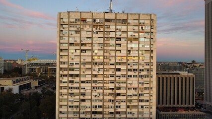 View of a building in the big city