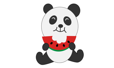 Cute little panda design for print or use as poster, card, flyer, sticker or T Shirt