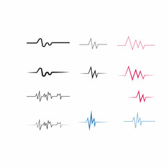 Art design health medical heartbeat pulse vector template