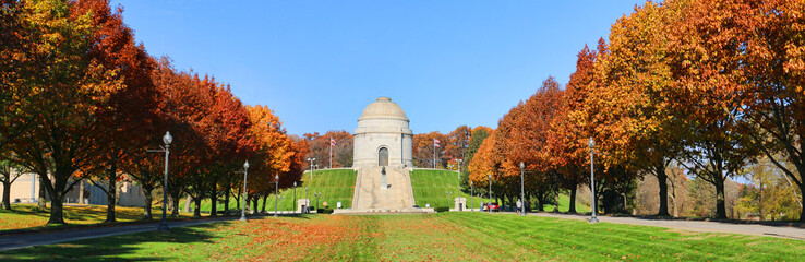 The William McKinley National Memorial for the 25th President of the United States in Canton Ohio. - obrazy, fototapety, plakaty