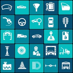 Car maintenance service icons set. Vector illustration. 2
