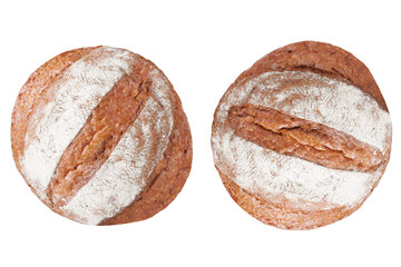 Bread on isolated white background