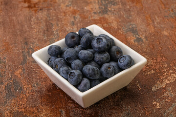 Ripe sweet tasty blueberries heap