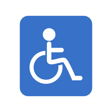 Wheelchair icon. Disabled access sign.