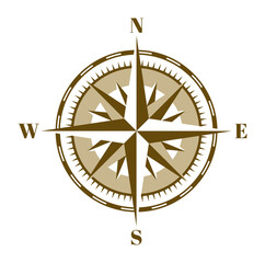 World directions icon. Compass points symbol. Wind rose
