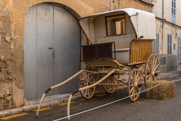 Annual autumn fair in the Majorcan town of Porreres, held on October 31. Street exhibition of...