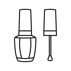 Nail polish icon. Cosmetic sign. vector illustration