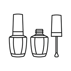 Nail polish icon. Cosmetic sign. vector illustration