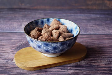  sweet fills chocolate in a bowl on table 