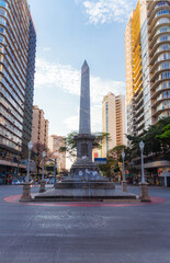 BELO HORIZONTE, MINAS GERAIS, BRAZIL - SEPTEMBER 5, 2021: 7 Square (Praça Sete) 