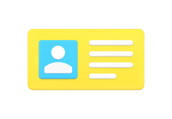 3d rectangle badge new message with avatar and text chat box application icon vector illustration