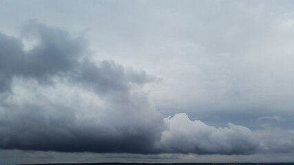dark blue and gray clouds in sky - overcast