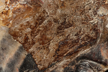 macro stone mineral jasper on black background