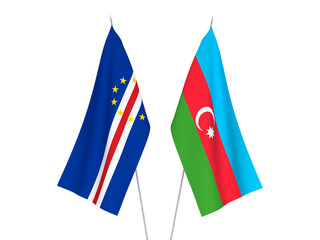 Republic of Azerbaijan and Republic of Cabo Verde flags