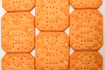 crackers isolated on white