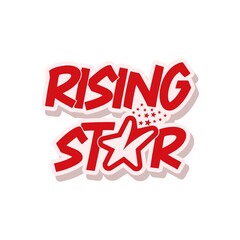 Rising Star with many little star logo design