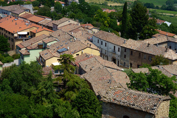 Panoramic view from Bertinoro, Emilia-Romagna, Italy