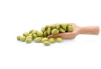 edamame beans isolated on white background