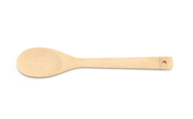 wooden spoon isolated on a white background
