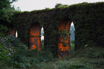 Ancient aqueduct, Sao Miguel island, Azores