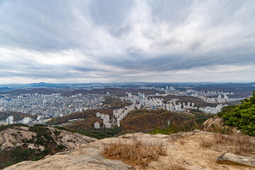 landscape of the mountains