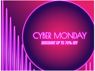 colorful light objects on dark background.