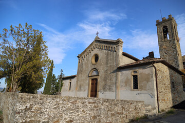 The Church of Poggio D'Acona in Casentino, Tuscany