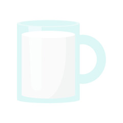 white mug isolated on white
