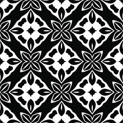 Vector geometric seamless pattern.Modern geometric background with abstract shapes.Monochromatic Repeating Patterns.Endless abstract texture.black  ornament for design.