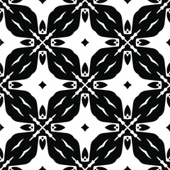 
Vector geometric seamless pattern.Modern geometric background with abstract shapes.Monochromatic Repeating Patterns.Endless abstract texture.black  ornament for design.