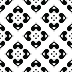 
Vector geometric seamless pattern.Modern geometric background with abstract shapes.Monochromatic Repeating Patterns.Endless abstract texture.black  ornament for design.