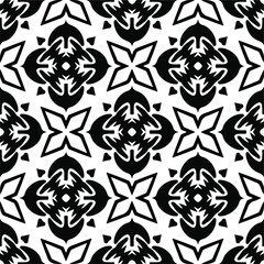 
Vector geometric seamless pattern.Modern geometric background with abstract shapes.Monochromatic Repeating Patterns.Endless abstract texture.black  ornament for design.
