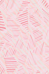Abstract background with random striped pink triangle pattern