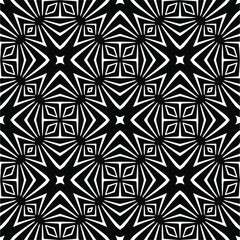  Vector geometric seamless pattern.Modern geometric background with abstract shapes.Monochromatic Repeating Patterns.Endless abstract texture.black ornament for design.