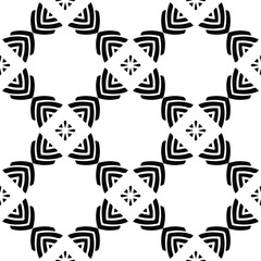  Vector geometric seamless pattern.Modern geometric background with abstract shapes.Monochromatic Repeating Patterns.Endless abstract texture.black ornament for design.
