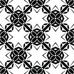 
Vector geometric seamless pattern.Modern geometric background with abstract shapes.Monochromatic Repeating Patterns.Endless abstract texture.black  ornament for design.