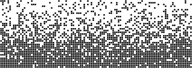 Black and White Random Pixels Pattern. Shuffled pixels texture background. Classic Pixel Art. Vector Illustration.