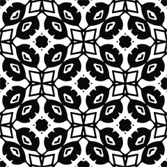 
Vector geometric seamless pattern.Modern geometric background with abstract shapes.Monochromatic Repeating Patterns.Endless abstract texture.black  ornament for design.